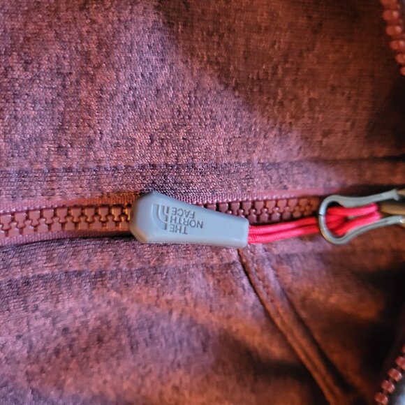 The North Face Mens 1/4 Zip Fleece Pullover Sweater XLT Polyester Red Gray - Picture 8 of 10